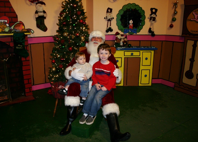 Snoopy House with Santa