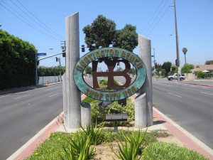 huntington beach sign surf city usa